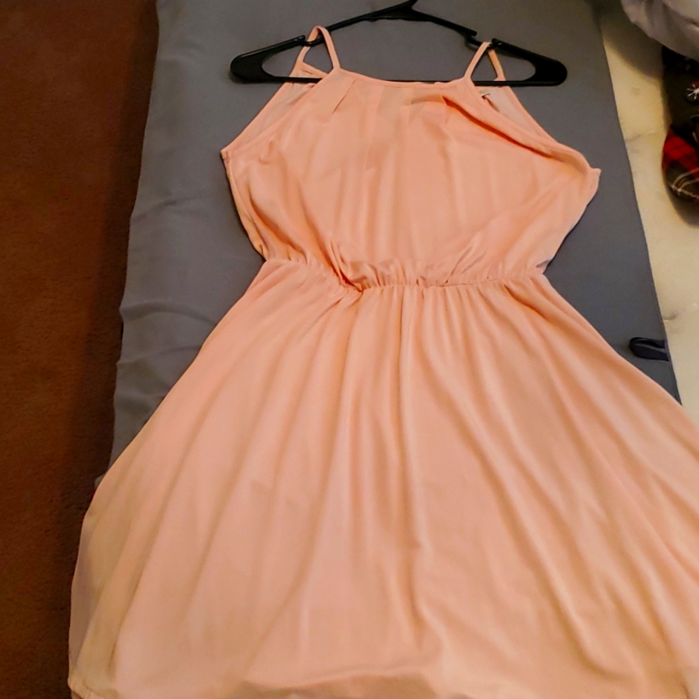 Peach Tank Style Dress Brand: Alya Size: L